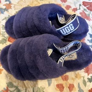 UGG Fur Slipper Purple Size 8